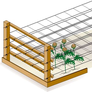 Ծաղիկի ցանց 100 x 100 - 1․2*500 մ