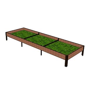 Բարձրացված մարգ polimer 15/100